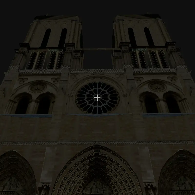 Projection mapping setup before visualization in MockDatScreen